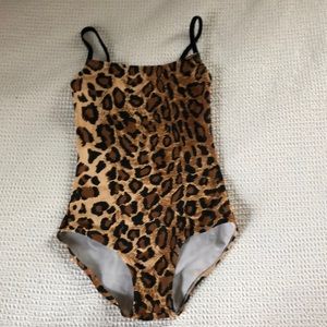 Leopard chameleon leotard